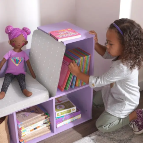 The Nook Bookcase Storage Shelve Organizer Kids Rack - waseeh.com