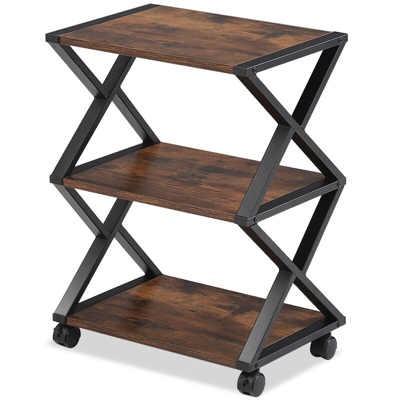 Caster Rolling Home Office Side Table Trolley - waseeh.com