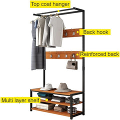 Feline Entryway Hall Living Bedroom Coat Shoe Organizer Storage Rack - waseeh.com