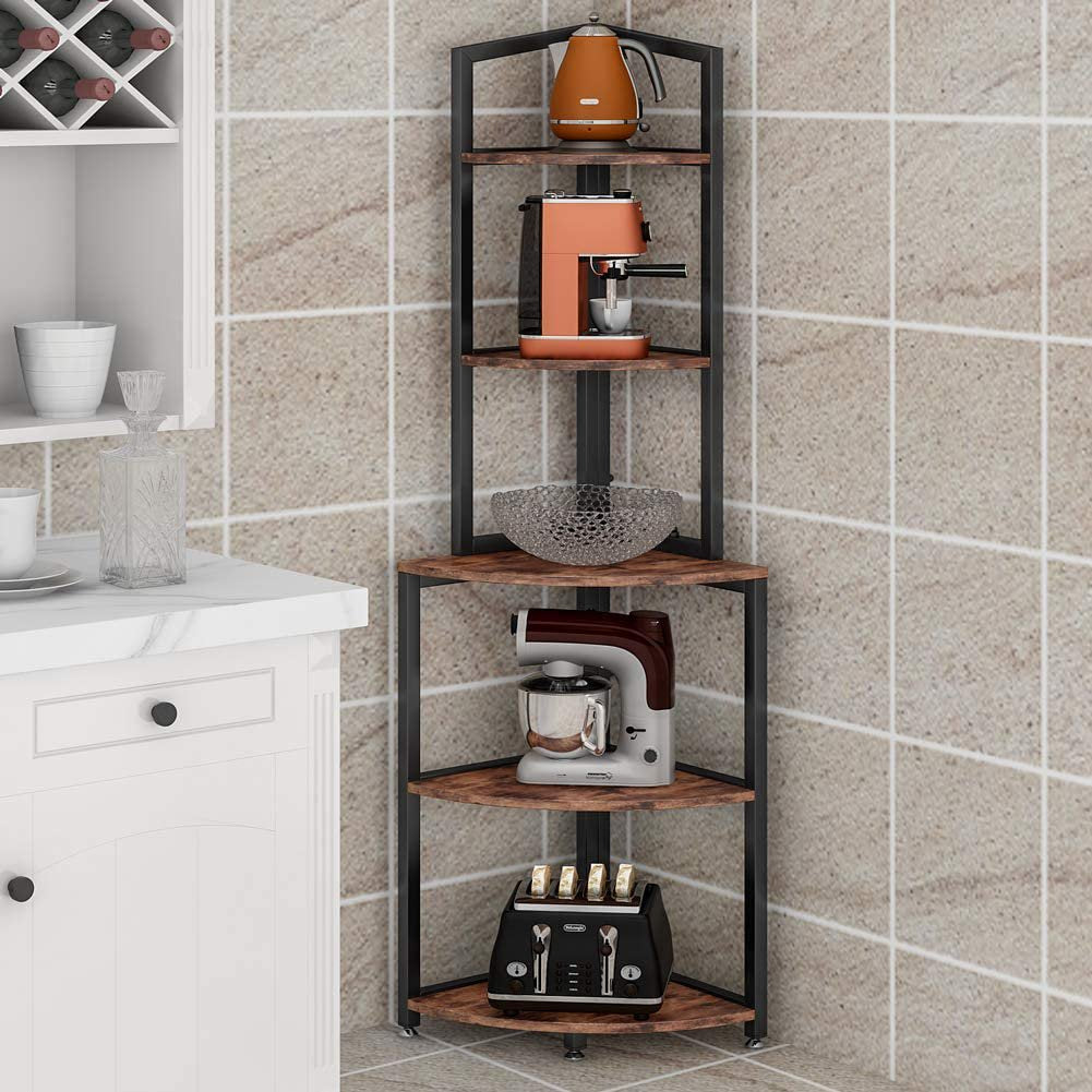 Plight Ladder Bookcase Shelve Kitchen Organizer Rack - waseeh.com