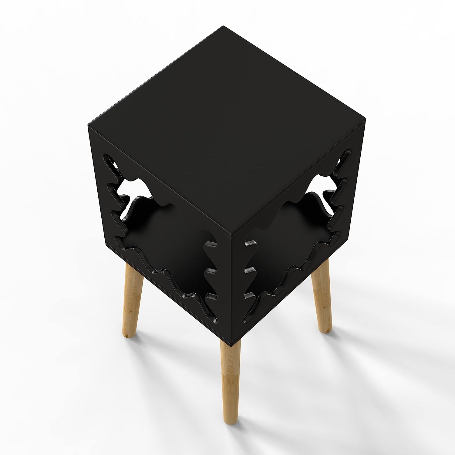 Artistic Square Bookcase Nightstand Side End Table - waseeh.com