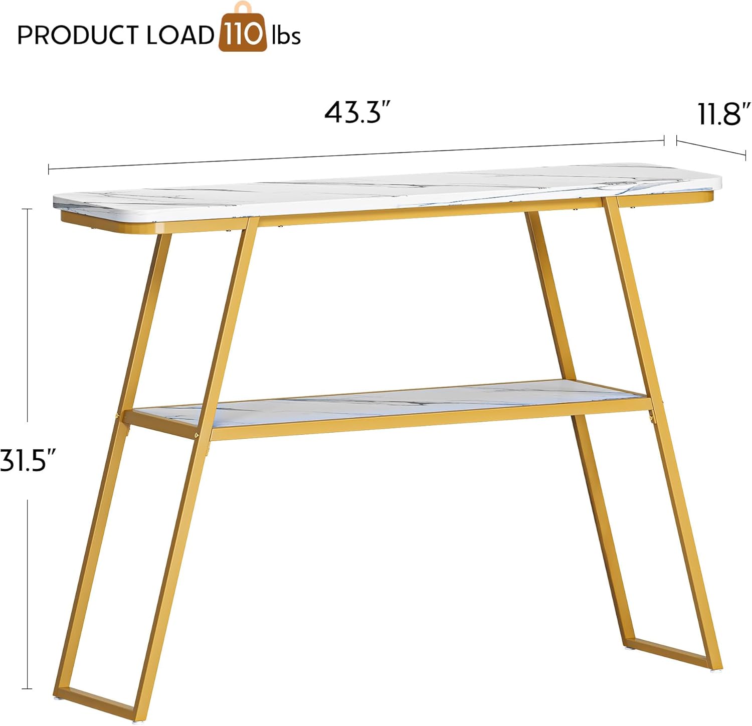 Dland Lounge Living Room Hallway Entryway Console Table