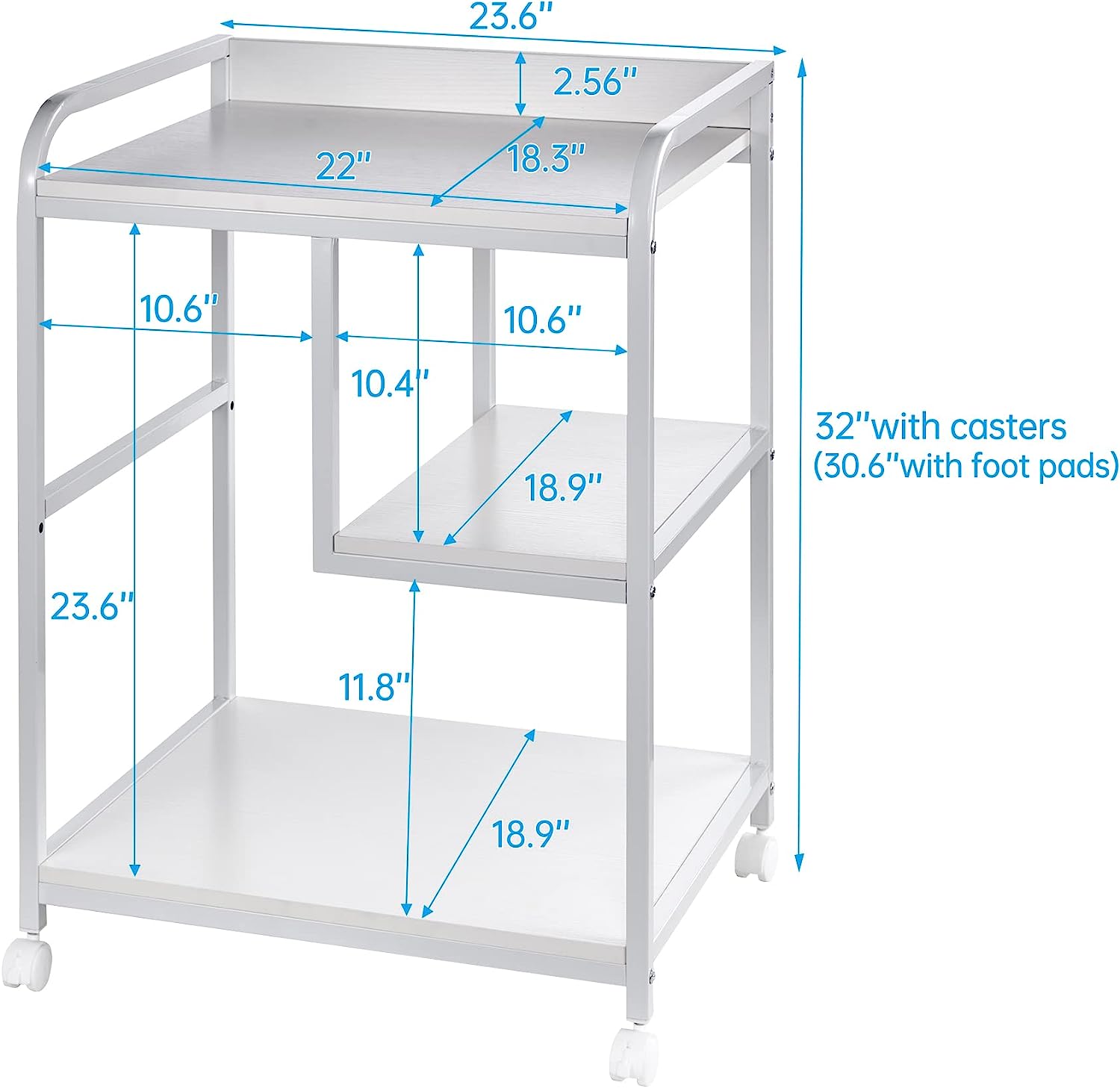 Fannova Rolling Printer Home Office Storage And Organization - waseeh.com