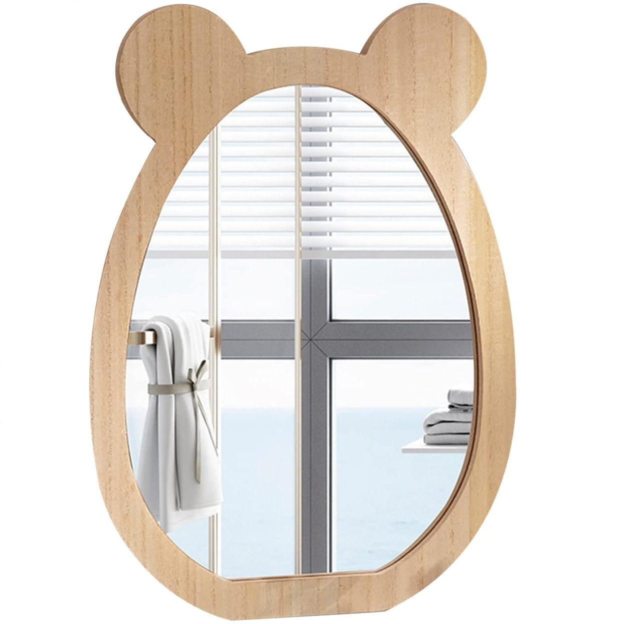 Bear Pie Kids Bathroom Mirror Decor - waseeh.com