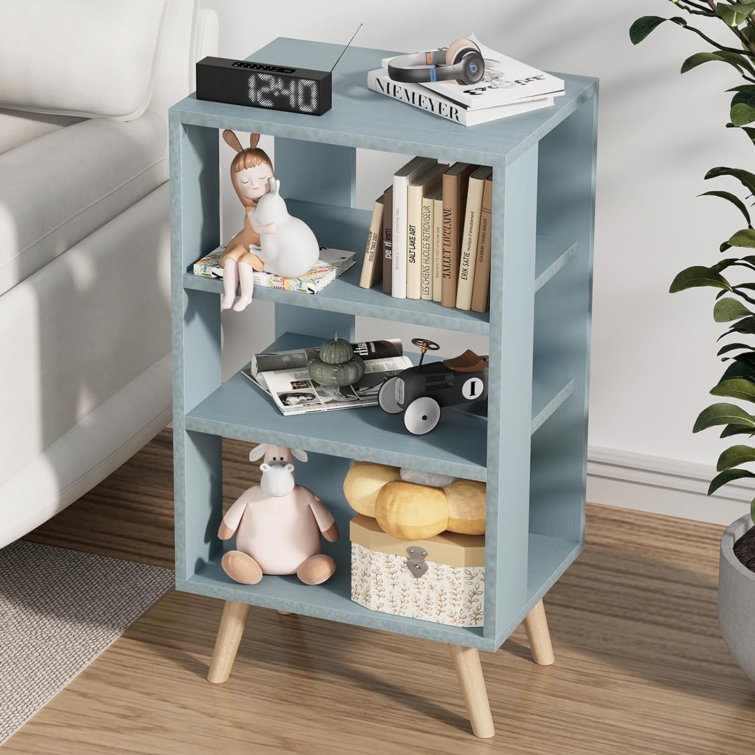 Dueatib End Table Storage Cabinet Side Table