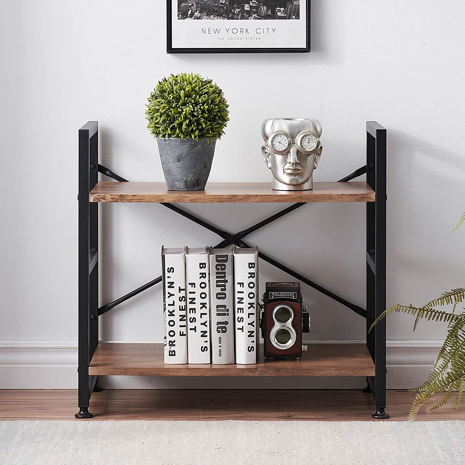 Curio Living Bedroom Bookcase Shelve Organizer Storage Rack - waseeh.com