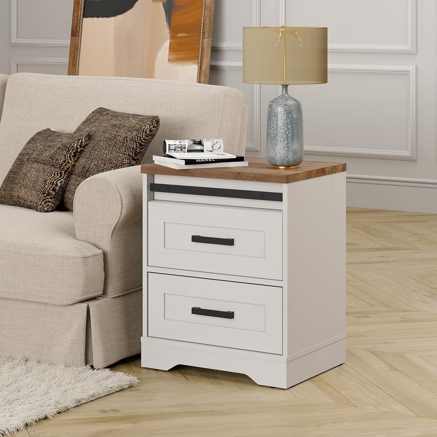 Woompsy Living Lounge Modern Nightstand Living Room Bedroom Side Table