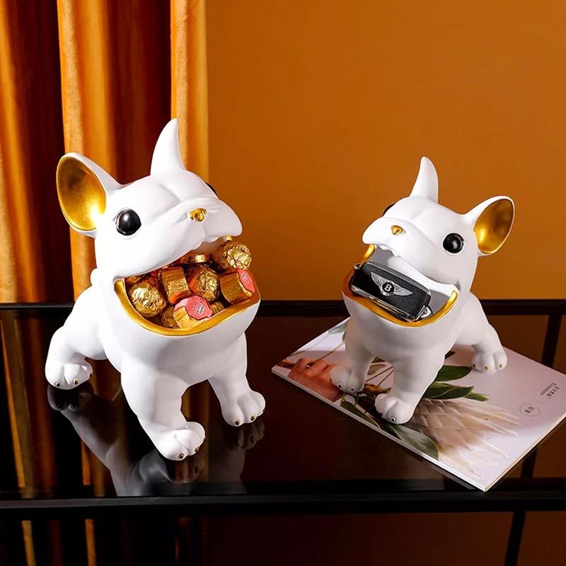 Bulldog Figurines Decor - waseeh.com