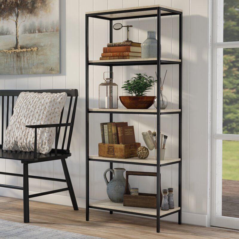 Arturs Bookcase Storage Organizer Rack (5-Tier) - waseeh.com