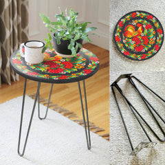 The Roosters Living Lounge Center Side Hairpin Coffee Table - waseeh.com