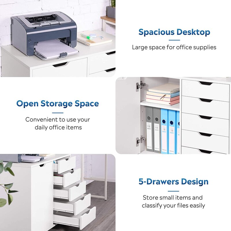 Cucrella Drawer Home Office Cabinet Drawer Trolley - waseeh.com