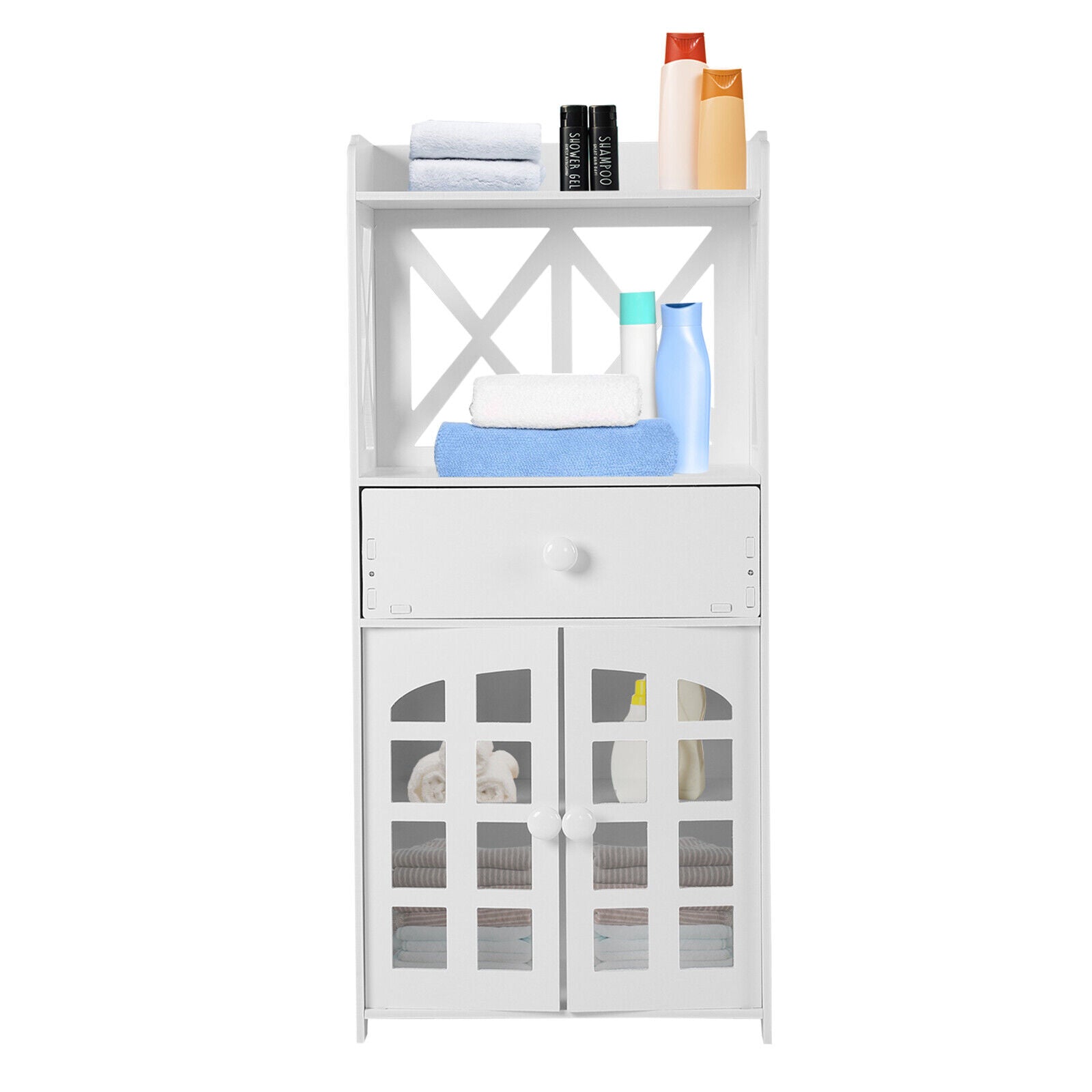 Flour Mount Bathroom Rack