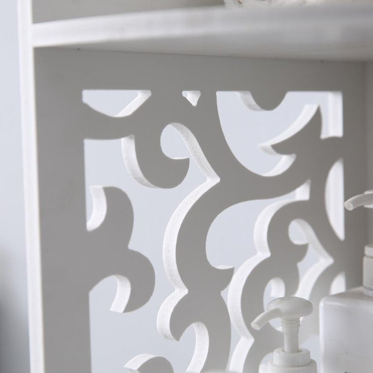 Glossy Pattern Bathroom Rack