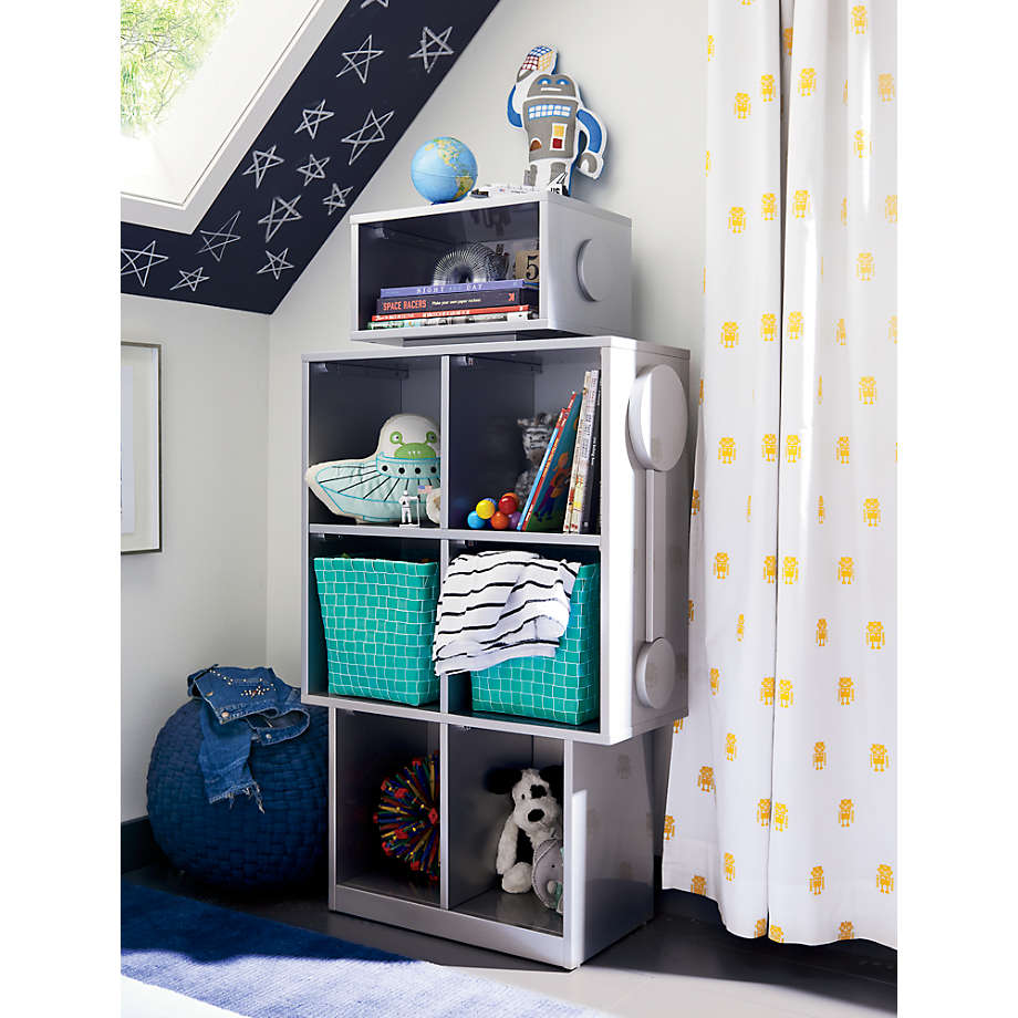 Robot Bookcase Shelve Organzier Kids Bedroom Rack Decor - waseeh.com