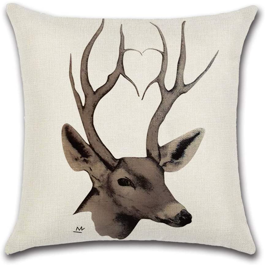 Deer Silhouette Cushion Covers ( Pack of 4 ) - waseeh.com