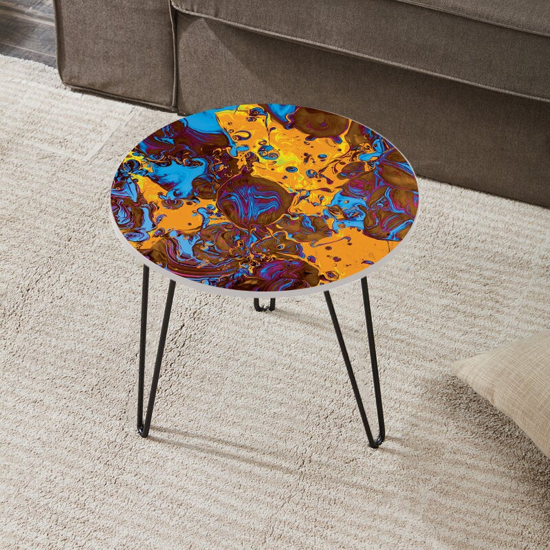 Yellow Universe Living Lounge Center Side Hairpin Table - waseeh.com