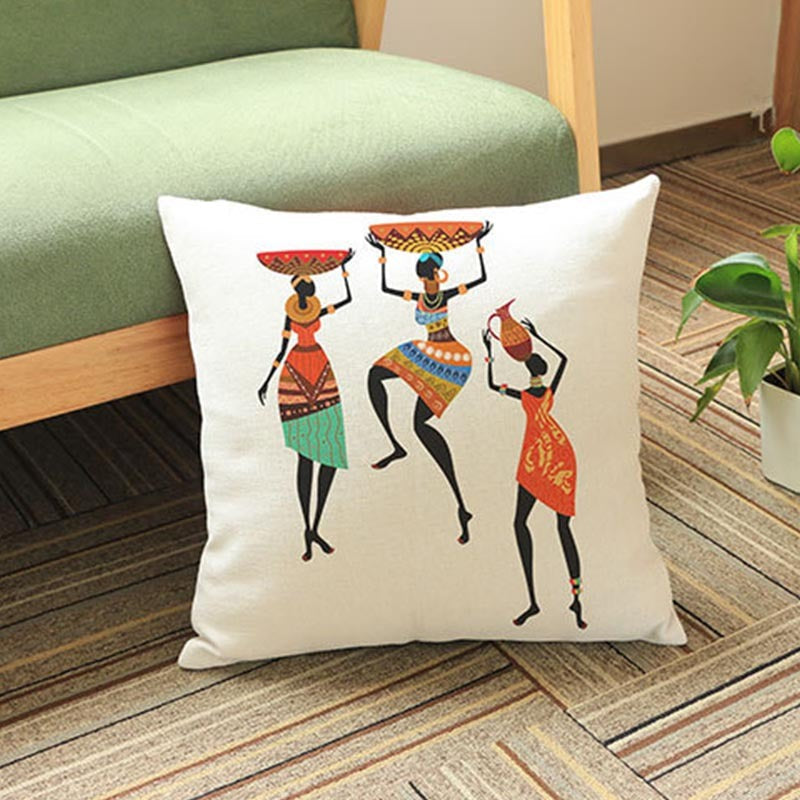 African Lady Cushion Covers (pack of 5) - waseeh.com