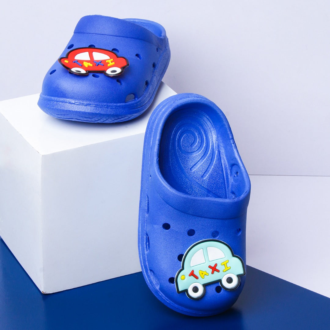 Taxi Run Kids Slippers (Blue) - waseeh.com