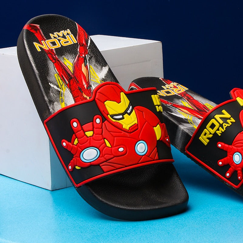 Ironman Kids Slippers (Black) - waseeh.com