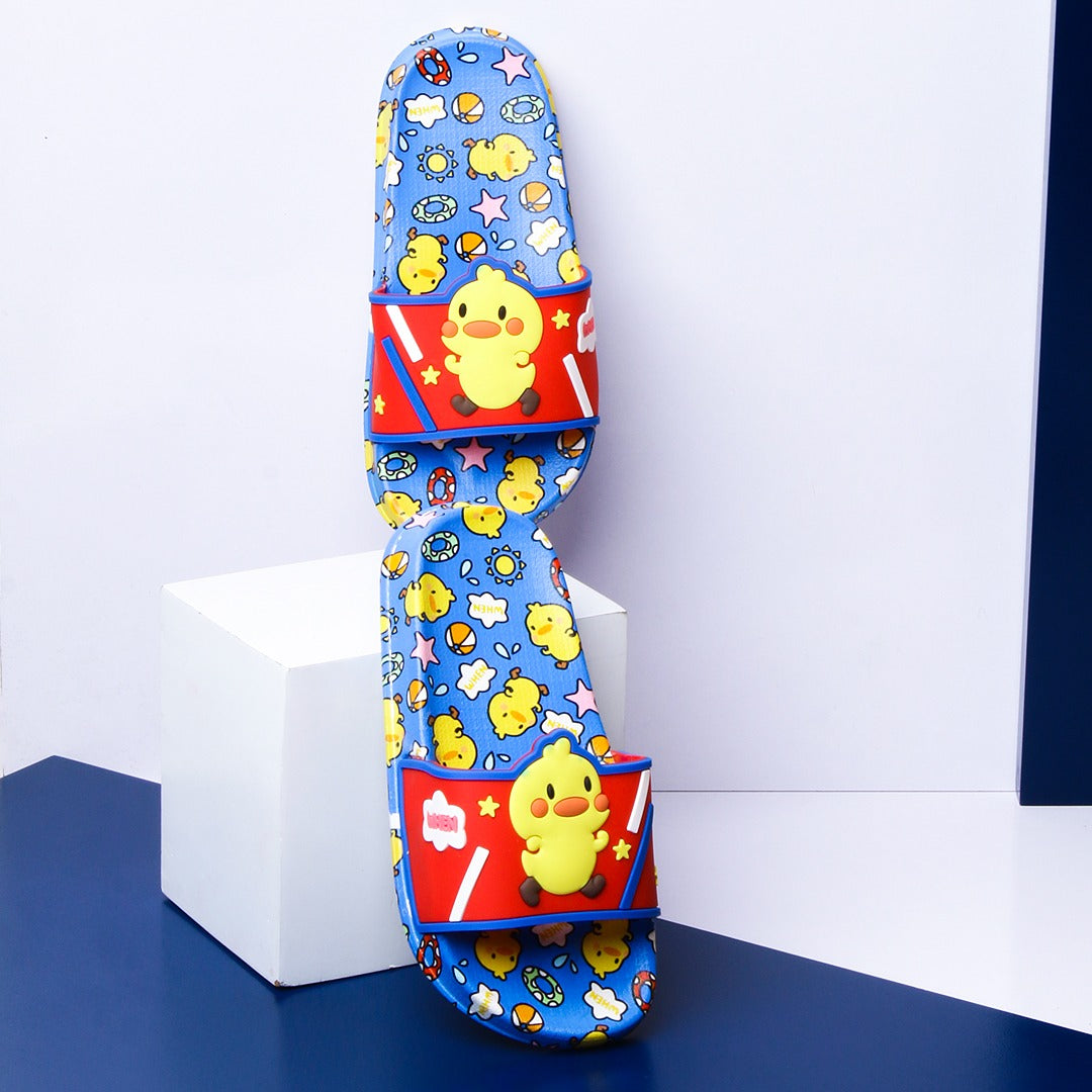 Happy Chicken Kids Slippers (Blue) - waseeh.com