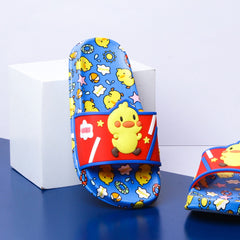 Happy Chicken Kids Slippers (Blue) - waseeh.com