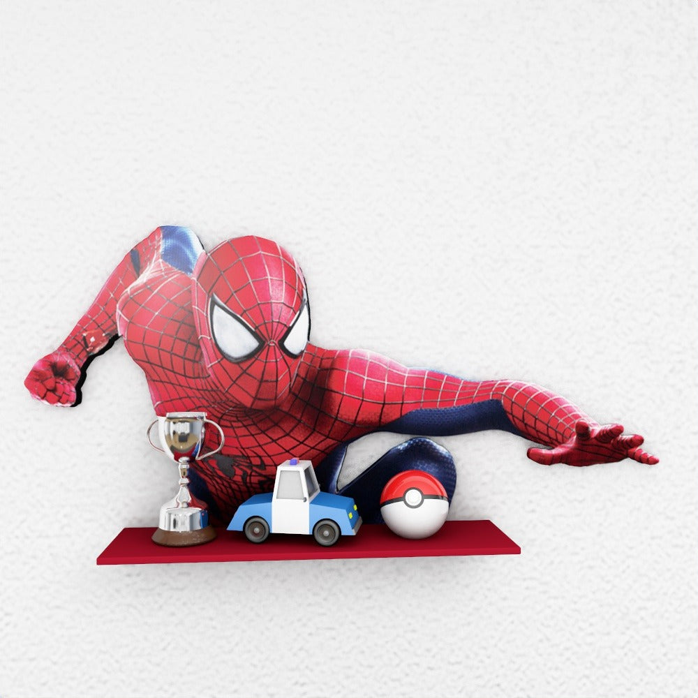 Amazing Spiderman Marvel Kids Bedroom Organizer Floating Shelve Decor - waseeh.com