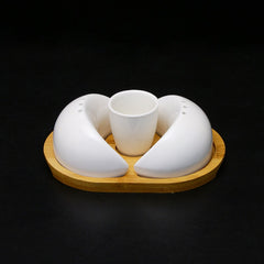 Salt pepper & Sauce Set "Half Moon Style" - waseeh.com