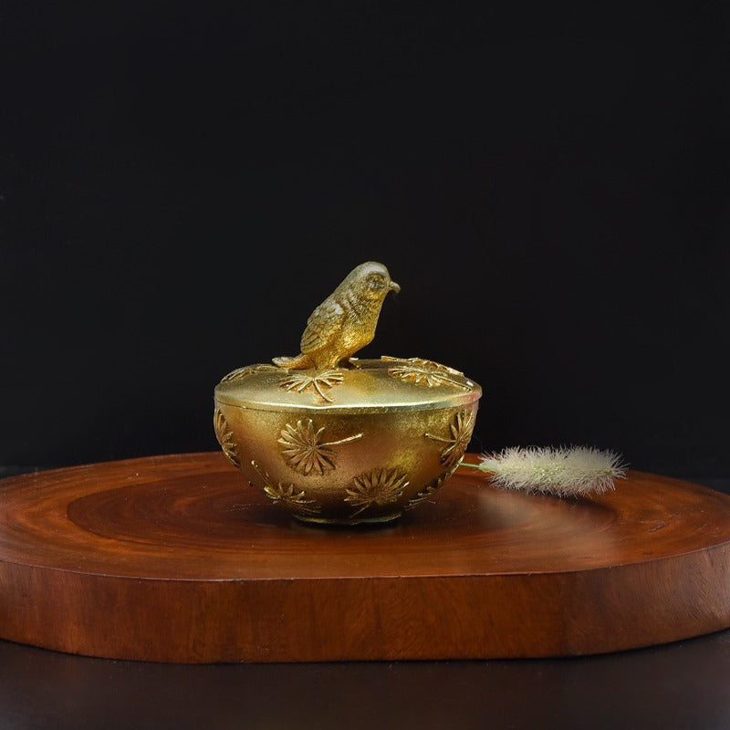 Antique Golden Storage Box - waseeh.com