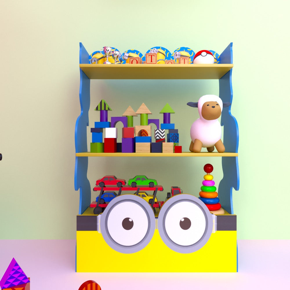 Minions Land Bookcase Shelve Kids Bedroom Rack Decor - waseeh.com