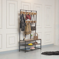 Gardero XL Cloth Shoe Coat Storage Organizer Rack - waseeh.com