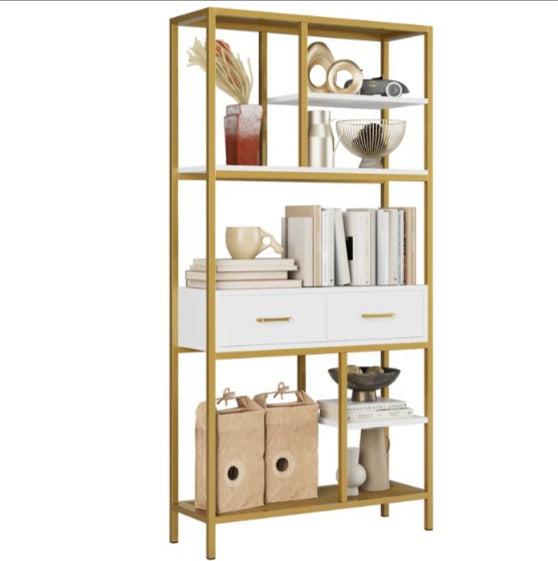 Kaylani Living Room Bookcase Shelve Organizer Storage Rack Decor - waseeh.com