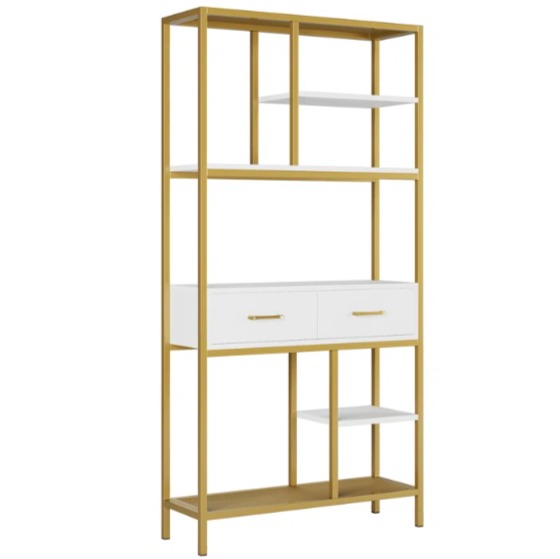 Kaylani Living Room Bookcase Shelve Organizer Storage Rack Decor - waseeh.com