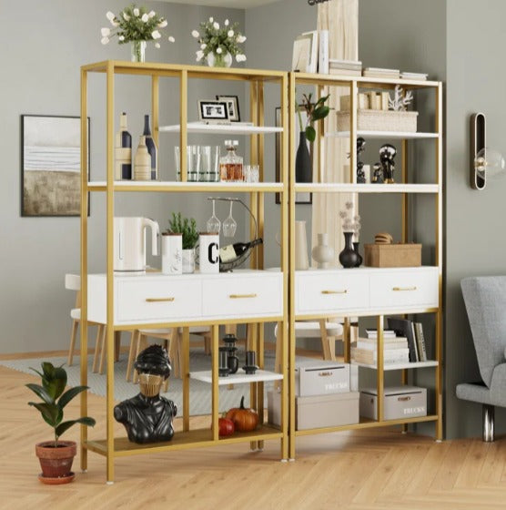 Kaylani Living Room Bookcase Shelve Organizer Storage Rack Decor - waseeh.com