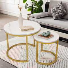 Briajah Living Dining Room Nesting Coffee Side Table (Set of 2) - waseeh.com