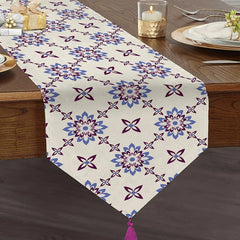 Fancy Flower Dining Lounge Drawing Room Table Decor Runner - waseeh.com