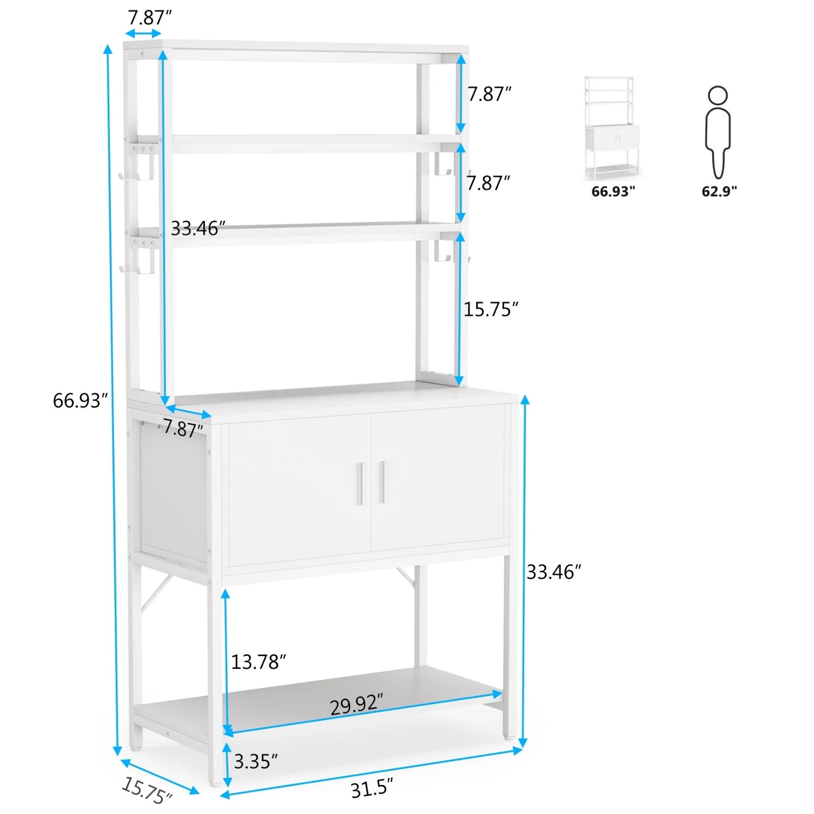 Coop Hutch Spice Oven Organizer Storage Bakers Kitchen Rack - waseeh.com