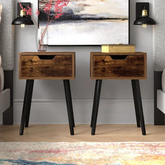 Exisistior Nightstand Bedside Table With Drawer