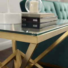 Glassy Pyramid Lounge Living Sofa Side Coffe Table