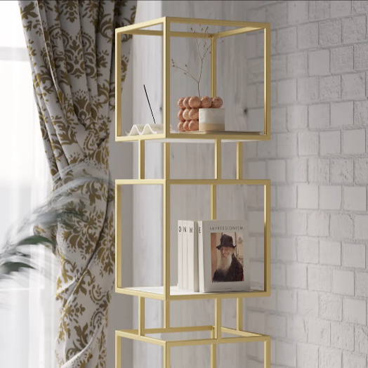 Cubic Tower Bookcase Organizer Rack Decor - waseeh.com