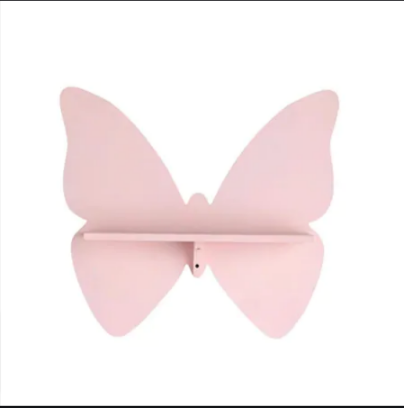 Butterfly Ornament Bedroom Book Organizer Floating Shelve - waseeh.com