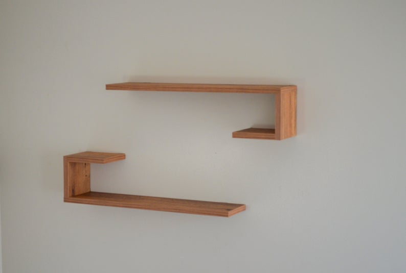 Hockey Living Lounge Bedroom Floating Shelves (Set of 2) - waseeh.com